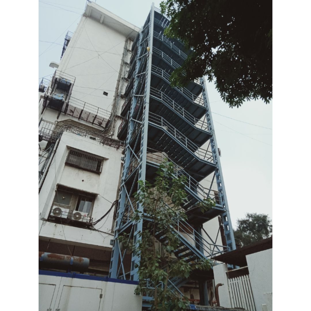Emergency Fire Staircase At Care Hospital